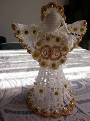 Novogodisnji Andjeli Heklanje Seme Christmas Decoration 44 